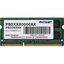 זיכרון לנייד PATRIOT DDR3 SL 4GB 1600MHz CL11 1.35V/1.5V