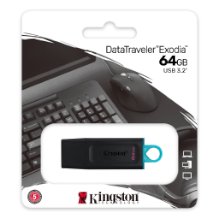 דיסק און קי Kingston DataTraveler Exodia 64GB USB3.2