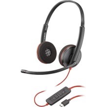 אוזניות מונו על-האוזן, חוטי Poly Plantronics Blackwire 3220 USB-C