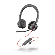 אוזניות חוטיות  Poly Plantronics - Blackwire 8225 USB-A 