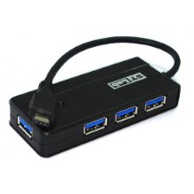רכזת מפצל HUB 4 port USB3.1 Type-C פלסטיק