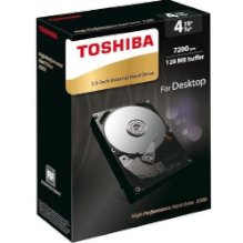 דיסק קשיח פנימי לנייח HDD Toshiba 4TB 7200rpm 128MB