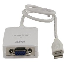 מתאם גרפי VGA TO USB 3.0 לחיבור מסך, תומך WIN10