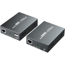 מרחיק KVM / מרחיק HDMI + USB על גבי כבל רשת CAT6 עד 150 מטר