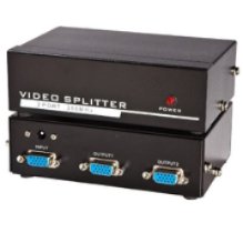 מפצל VGA מוגבר ואיכותי ל-2 מסכים