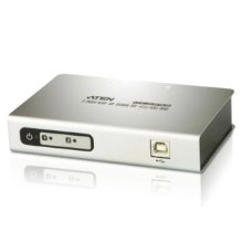 רכזת 2 יציאות USB RS-485/422 העברת נתונים לכל יציאה ATEN  UC4852