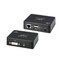 מרחיב תצוגה על גבי רשת  DVI/USB/RJ-45